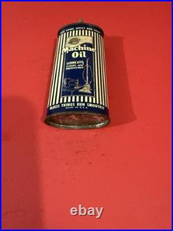 RARE Vintage RADIANT Machine Oil Lead Top Handy Oiler Tin Can RARE Vintage RADIANT Machine Oil Lead Top Handy Oiler Tin Can