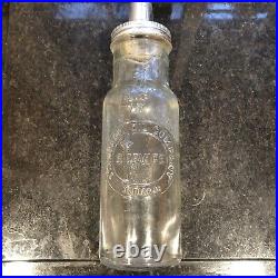 Rare Authentic Standard? Oil Glass Bottles withCarrier 1930s Automotive Vintage