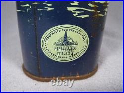 Rare Full Vintage DUPLEX Outboard Special Motor Oil Can SAE 30 with Red Cap