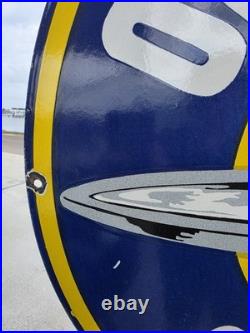 Rare Large Vintage Oldsmobile Service Porcelain Sign 29