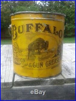 Rare Vintage Buffalo Prairie Cities Oil can
