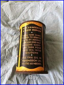 Rare Vintage Harley-Davidson 2-cycle Oil Can 1/2 Pint Unopened