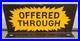Rare Vintage Metal Flange Sign Offered Through Old 2 Sided Advertising Gas Oil
