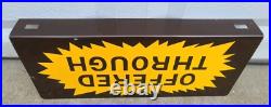 Rare Vintage Metal Flange Sign Offered Through Old 2 Sided Advertising Gas Oil