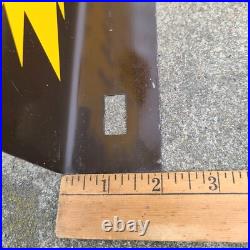 Rare Vintage Metal Flange Sign Offered Through Old 2 Sided Advertising Gas Oil