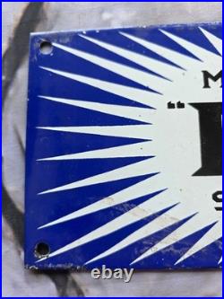 Rare Vintage Porcelian Bp Motor Sprite Porcelain Sign