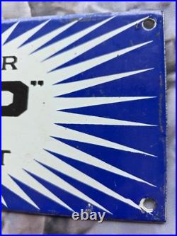 Rare Vintage Porcelian Bp Motor Sprite Porcelain Sign