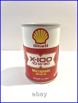 Rare Vintage Shell OIL CAN X-100 Shell Oil Can RADIO (2 Pcs) / Tested Working