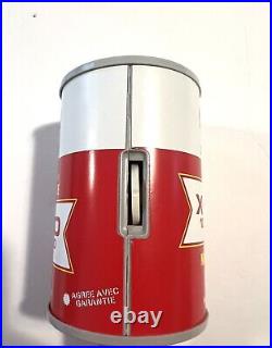 Rare Vintage Shell OIL CAN X-100 Shell Oil Can RADIO (2 Pcs) / Tested Working