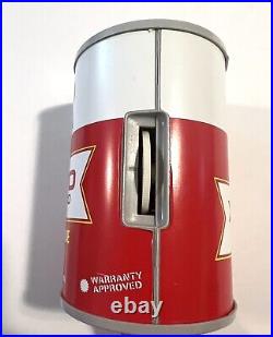 Rare Vintage Shell OIL CAN X-100 Shell Oil Can RADIO (2 Pcs) / Tested Working