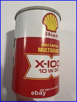 Rare Vintage Shell OIL CAN X-100 Shell Oil Can RADIO (2 Pcs) / Tested Working