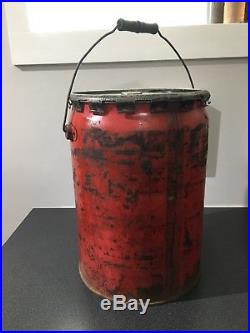 Red Indian 5 Gallon Oil Can Collectible Vintage Very Rare 1938 McColl Frontenac