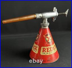 Redex Upper Cylinder Lubricant Vintage Forecourt Oil Dispencer One Shot Tin Can Redex Upper Cylinder Lubricant Vintage Forecourt Oil Dispencer One Shot Tin Can