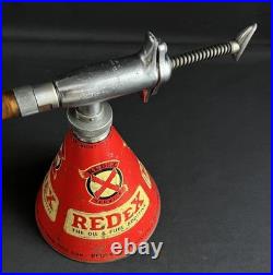 Redex Upper Cylinder Lubricant Vintage Forecourt Oil Dispencer One Shot Tin Can Redex Upper Cylinder Lubricant Vintage Forecourt Oil Dispencer One Shot Tin Can