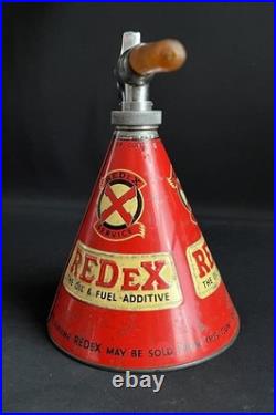 Redex Upper Cylinder Lubricant Vintage Forecourt Oil Dispencer One Shot Tin Can Redex Upper Cylinder Lubricant Vintage Forecourt Oil Dispencer One Shot Tin Can