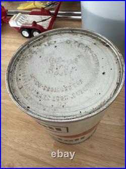 Rustic Vintage 1 Qt Mobil MobilOil Motor Oil Tin Can Pegasus Advertising FULL Rustic Vintage 1 Qt Mobil MobilOil Motor Oil Tin Can Pegasus Advertising FULL