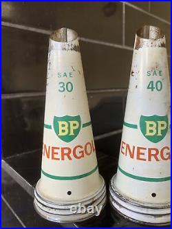 SET OF 3 X BP ENERGOL Vintage Tin Oil Bottle Tops
