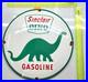 SINCLAIR VINTAGE GENUINE 12 OIL PORCELAIN SIGN PUMP PLATE GAS STATION Bubbled