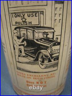 Scarce Vintage French Star MFG. Co. Auto & Piano Polish Cone Top Can Scarce Vintage French Star MFG. Co. Auto & Piano Polish Cone Top Can