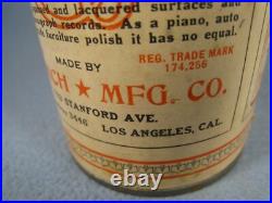 Scarce Vintage French Star MFG. Co. Auto & Piano Polish Cone Top Can Scarce Vintage French Star MFG. Co. Auto & Piano Polish Cone Top Can