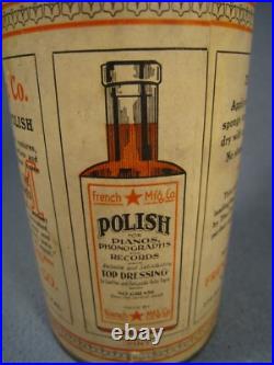 Scarce Vintage French Star MFG. Co. Auto & Piano Polish Cone Top Can Scarce Vintage French Star MFG. Co. Auto & Piano Polish Cone Top Can