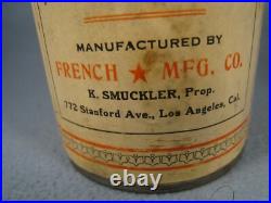 Scarce Vintage French Star MFG. Co. Auto & Piano Polish Cone Top Can Scarce Vintage French Star MFG. Co. Auto & Piano Polish Cone Top Can