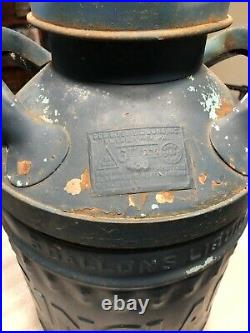 Scarce Vintage Sinclair 5 Gallon Fluted Oil Can Ellisco