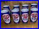 Set Of 8 Vintage STP Oil Treatment Add to Oil Advertising Drinking Glasses