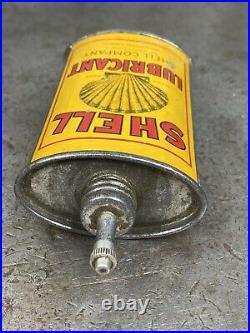Shell Lubricant Handy Oiler Oil Can Company Of California Vintage Lead Top