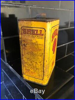 Shell Motor Oil 1 Imp Quart Early Vintage Oil Tin