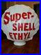 Shell Oil Vintage milk Glass Globe, gas pump