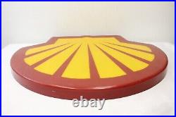 Shell Plastic Sign Gas Oil Vintage Collectable Man Cave Garage Decor Advertising