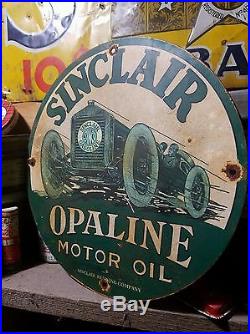 Sinclain vintage old gas oil sign rare