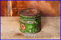 Texaco Pump Grease Oil Can Early Gas and Oil Vintage Man Cave Advertising
