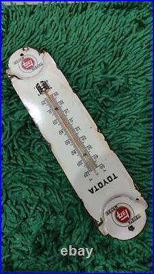 Toyota Thermometer Gas Oil Vintage Collectable Porcelain automotive souvenirs