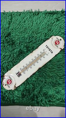 Toyota Thermometer Gas Oil Vintage Collectable Porcelain automotive souvenirs