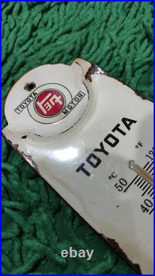 Toyota Thermometer Gas Oil Vintage Collectable Porcelain automotive souvenirs