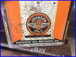 Ultra Rare Vintage Johnson 1 Gallon Oil Can
