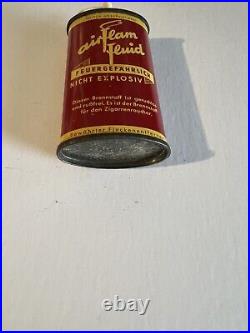 VERY RARE VINTAGE 1940-50's AIRFLAM LIGHTER FLUID FUEL OIL TIN CAN HANDY OILER