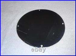 VINTAGE 11 3/4 in TIOGA GASOLINE INDIAN CHIEF PORCELAIN METAL KANSAS OIL SIGN