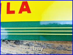 VINTAGE 14x8.5 Drink ROYAL CROWN COLA RC DOUBLE-SIDED SODA PORCELAIN GAS SIGN