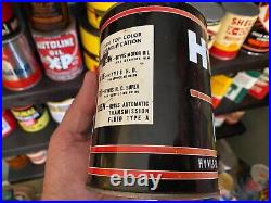 VINTAGE 1930s FULL NOS HyVis HD (NY) 1 QUART MOTOR OIL CAN RARE NICE FOR AGE