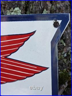 VINTAGE 1950'S SOCONY-VACUUM PEGASUS AVIATION PRODUCTS PORCELAIN SIGN 12.5x12 VINTAGE 1950'S SOCONY-VACUUM PEGASUS AVIATION PRODUCTS PORCELAIN SIGN 12.5x12