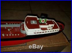 VINTAGE 1960s Texaco North Dakota Oil Tanker Toy Ship ORIGINAL BOX Wen-Mac AMF