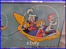 VINTAGE 1963 PHILLIPS 66 12x10 GASOLINE THE JETSONS MOTOR OIL PORCELAIN SIGN