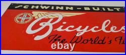 VINTAGE 20x10 SCHWINN BIKE BICYCLE METAL SIGN. BICYCLES promo advertising VINTAGE 20x10 SCHWINN BIKE BICYCLE METAL SIGN. BICYCLES promo advertising