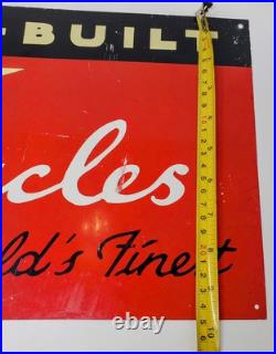 VINTAGE 20x10 SCHWINN BIKE BICYCLE METAL SIGN. BICYCLES promo advertising VINTAGE 20x10 SCHWINN BIKE BICYCLE METAL SIGN. BICYCLES promo advertising