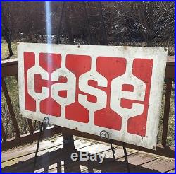 Vintage Case Ih Dealer Tractor Farm Machinery 36 Metal Gas Oil Barn Sign Rare