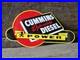 VINTAGE CUMMINS DEPENDABLE DIESEL POWER PORCELAIN SIGN 12x6.5