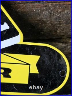 VINTAGE CUMMINS DEPENDABLE DIESEL POWER PORCELAIN SIGN 12x6.5